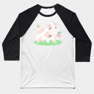 Peachy cow Baseball T-Shirt